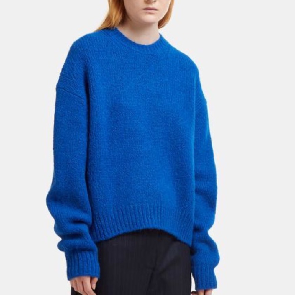 Acne Blue Crew Neck Sweater